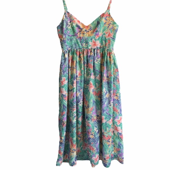 Golden Girls XO Betty White XO Vintage Medium - Large Floral Dress Flowy Skirt - Picture 2 of 9